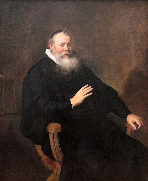 REMBRANDT Harmenszoon van Rijn Portrait of the Preacher Eleazar Swalmius France oil painting art